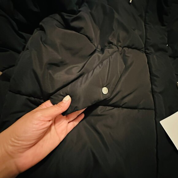 DKNY Women Puffer Quilted Hooded Winter Coat Jacket Sz XL 2 Pockets Lightweight⭐ - Picture 11 of 11